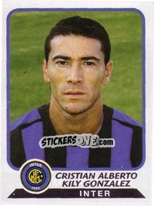 Cromo Cristian Alberto Kily Gonzalez - Calciatori 2003-2004 - Panini