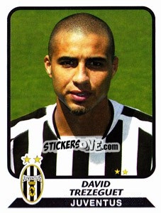 Sticker David Trezeguet - Calciatori 2003-2004 n. 167 - Panini
