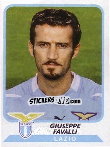 Sticker Giuseppe Favalli - Calciatori 2003-2004 - Panini