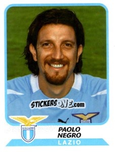 Sticker Paolo Negro - Calciatori 2003-2004 - Panini