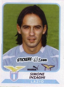 Figurina Simone Inzaghi - Calciatori 2003-2004 - Panini
