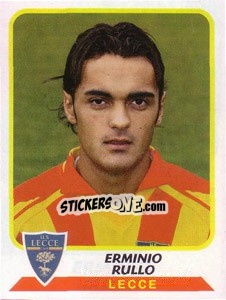 Sticker Erminio Rullo - Calciatori 2003-2004 - Panini