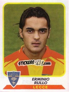 Cromo Erminio Rullo - Calciatori 2003-2004 - Panini