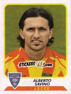 Sticker Alberto Savino - Calciatori 2003-2004 - Panini
