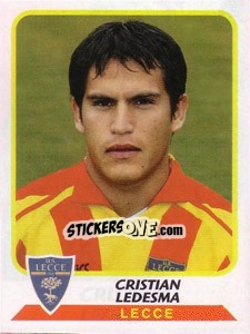 Figurina Cristian Ledesma - Calciatori 2003-2004 - Panini