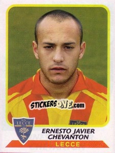 Sticker Ernesto Javier Chevanton - Calciatori 2003-2004 - Panini