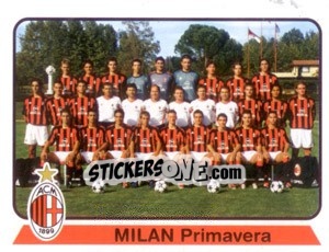Figurina Squadra Milan (Primavera) - Calciatori 2003-2004 - Panini
