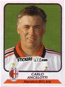 Sticker Carlo Ancelotti (allenatore) - Calciatori 2003-2004 n. 220 - Panini