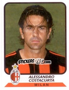 Sticker Alessandro Costacurta - Calciatori 2003-2004 n. 222 - Panini