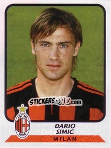 Sticker Dario Simic - Calciatori 2003-2004 - Panini