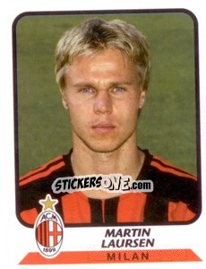 Figurina Martin Laursen - Calciatori 2003-2004 - Panini