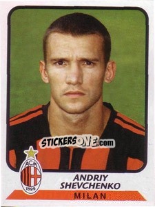 Figurina Andriy Shevchenko - Calciatori 2003-2004 - Panini