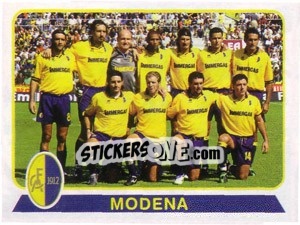 Figurina Squadra Modena - Calciatori 2003-2004 - Panini
