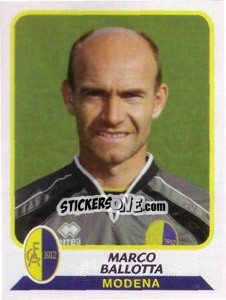 Cromo Marco Ballotta - Calciatori 2003-2004 - Panini