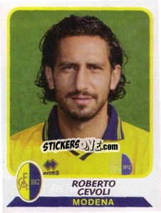 Sticker Roberto Cevoli - Calciatori 2003-2004 - Panini