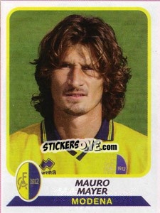 Figurina Mauro Mayer - Calciatori 2003-2004 - Panini