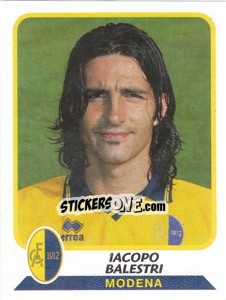 Sticker Iacopo Balestri - Calciatori 2003-2004 - Panini