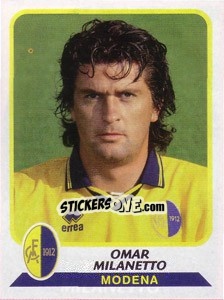 Sticker Omar Milanetto - Calciatori 2003-2004 - Panini