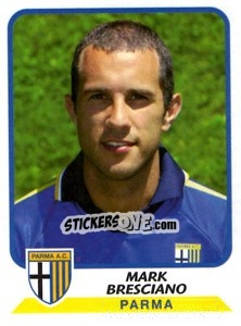 Sticker Mark Bresciano - Calciatori 2003-2004 n. 281 - Panini
