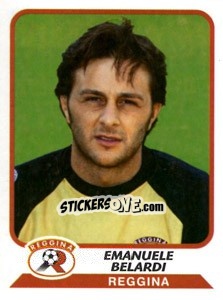 Sticker Emanuele Belardi - Calciatori 2003-2004 - Panini