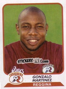 Figurina Gonzalo Martinez - Calciatori 2003-2004 - Panini