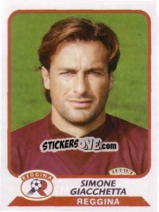 Sticker Simone Giacchetta - Calciatori 2003-2004 - Panini