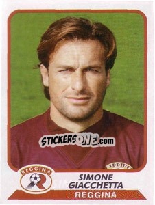 Figurina Simone Giacchetta - Calciatori 2003-2004 - Panini