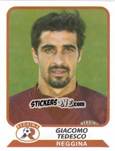 Cromo Giacomo Tedesco - Calciatori 2003-2004 - Panini