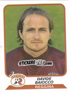 Sticker Davide Baiocco - Calciatori 2003-2004 - Panini