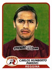 Sticker Carlos Humberto Paredes - Calciatori 2003-2004 - Panini