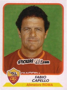 Cromo Fabio Capello (allenatore) - Calciatori 2003-2004 - Panini