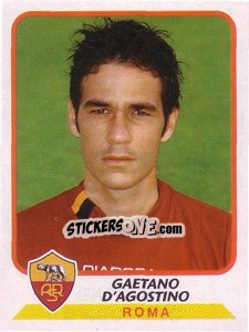 Sticker Gaetano D'Agostino - Calciatori 2003-2004 - Panini