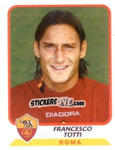 Figurina Francesco Totti - Calciatori 2003-2004 - Panini