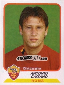 Figurina Antonio Cassano - Calciatori 2003-2004 - Panini