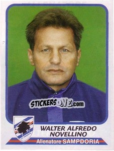 Cromo Walter Alfredo Novellino (allenatore) - Calciatori 2003-2004 - Panini