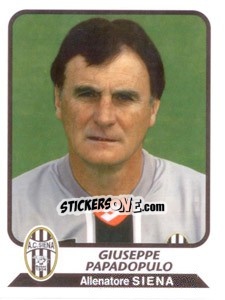Cromo Giuseppe Papadopulo (allenatore) - Calciatori 2003-2004 - Panini