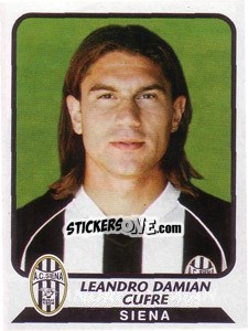 Sticker Leandro Damian Cufre - Calciatori 2003-2004 - Panini