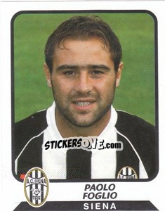 Sticker Paolo Foglio - Calciatori 2003-2004 - Panini