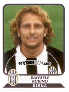 Cromo Raffaele Rubino - Calciatori 2003-2004 - Panini