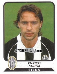 Cromo Enrico Chiesa - Calciatori 2003-2004 - Panini