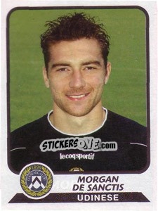 Figurina Morgan de Sanctis - Calciatori 2003-2004 - Panini