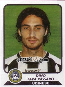 Sticker Dino Fava Passaro - Calciatori 2003-2004 - Panini