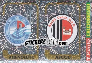 Sticker Scudetto Albinoleffe / Scudetto Ascoli