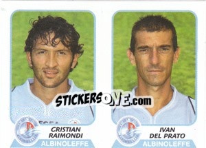 Sticker Raimondi / del Prato - Calciatori 2003-2004 - Panini