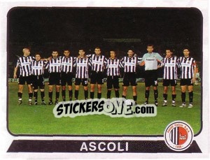 Cromo Squadra Ascoli - Calciatori 2003-2004 - Panini