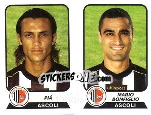 Sticker Piá / Bonfiglio - Calciatori 2003-2004 - Panini