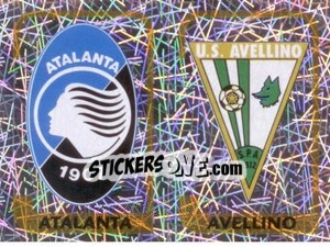 Sticker Scudetto Atalanta / Scudetto Avellino - Calciatori 2003-2004 n. 453 - Panini