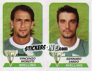 Cromo Moretti / Sardo - Calciatori 2003-2004 - Panini