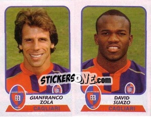 Sticker Zola / Suazo - Calciatori 2003-2004 - Panini