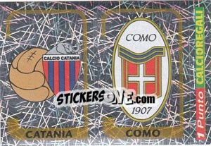 Sticker Scudetto Catania / Scudetto Como